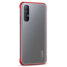 Carcasa Dura Cristal Plastico Funda Rigida Transparente H02 para Oppo Find X2 Neo Rojo