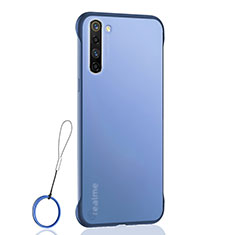 Carcasa Dura Cristal Plastico Funda Rigida Transparente H02 para Realme X50 Pro 5G Azul