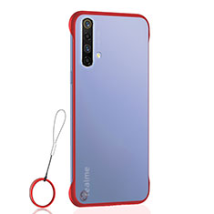 Carcasa Dura Cristal Plastico Funda Rigida Transparente H02 para Realme X50t 5G Rojo