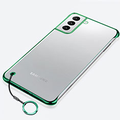 Carcasa Dura Cristal Plastico Funda Rigida Transparente H02 para Samsung Galaxy S24 Plus 5G Verde