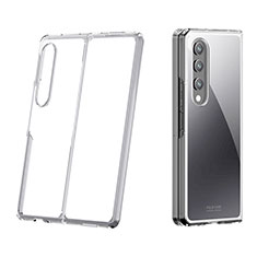 Carcasa Dura Cristal Plastico Funda Rigida Transparente H02 para Samsung Galaxy Z Fold3 5G Claro