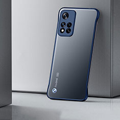 Carcasa Dura Cristal Plastico Funda Rigida Transparente H02 para Xiaomi Mi 11i 5G (2022) Azul