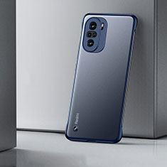 Carcasa Dura Cristal Plastico Funda Rigida Transparente H02 para Xiaomi Mi 11i 5G Azul