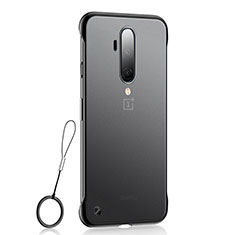 Carcasa Dura Cristal Plastico Funda Rigida Transparente H03 para OnePlus 7T Pro 5G Negro