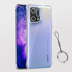 Carcasa Dura Cristal Plastico Funda Rigida Transparente H03 para Oppo Find X5 5G Claro