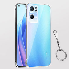 Carcasa Dura Cristal Plastico Funda Rigida Transparente H03 para Oppo Reno7 Pro 5G Claro