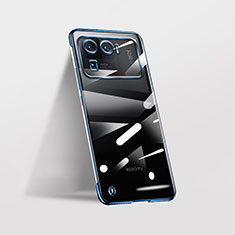 Carcasa Dura Cristal Plastico Funda Rigida Transparente H03 para Xiaomi Mi 11 Ultra 5G Azul