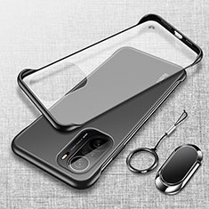 Carcasa Dura Cristal Plastico Funda Rigida Transparente H03 para Xiaomi Poco F3 5G Negro