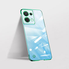 Carcasa Dura Cristal Plastico Funda Rigida Transparente H04 para Oppo Reno8 5G Verde