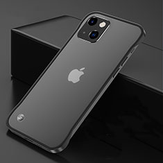 Carcasa Dura Cristal Plastico Funda Rigida Transparente H06 para Apple iPhone 13 Mini Negro