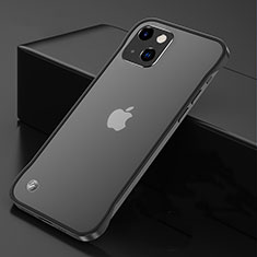 Carcasa Dura Cristal Plastico Funda Rigida Transparente H06 para Apple iPhone 13 Negro