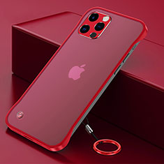 Carcasa Dura Cristal Plastico Funda Rigida Transparente H06 para Apple iPhone 15 Pro Rojo