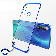 Carcasa Dura Cristal Plastico Funda Rigida Transparente K01 para Huawei P20 Lite (2019) Azul