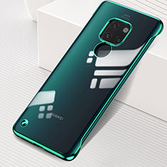 Carcasa Dura Cristal Plastico Funda Rigida Transparente S01 para Huawei Mate 20 Verde