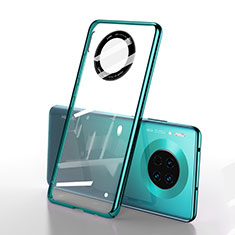 Carcasa Dura Cristal Plastico Funda Rigida Transparente S01 para Huawei Mate 30E Pro 5G Verde