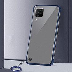 Carcasa Dura Cristal Plastico Funda Rigida Transparente S01 para Huawei P40 Lite Azul