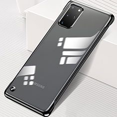 Carcasa Dura Cristal Plastico Funda Rigida Transparente S01 para Samsung Galaxy S20 Plus 5G Negro