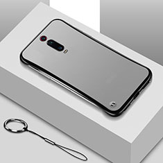 Carcasa Dura Cristal Plastico Funda Rigida Transparente S01 para Xiaomi Mi 9T Negro