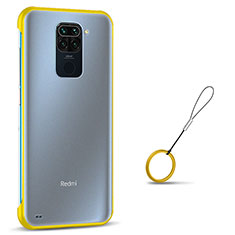 Carcasa Dura Cristal Plastico Funda Rigida Transparente S01 para Xiaomi Redmi 10X 4G Amarillo