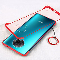 Carcasa Dura Cristal Plastico Funda Rigida Transparente S01 para Xiaomi Redmi K30 Pro 5G Rojo