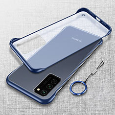 Carcasa Dura Cristal Plastico Funda Rigida Transparente S02 para Huawei Honor V30 5G Azul