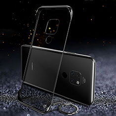 Carcasa Dura Cristal Plastico Funda Rigida Transparente S02 para Huawei Mate 20 Negro