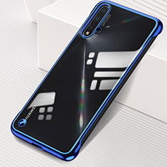 Carcasa Dura Cristal Plastico Funda Rigida Transparente S02 para Huawei Nova 5 Azul