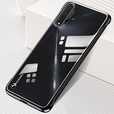 Carcasa Dura Cristal Plastico Funda Rigida Transparente S02 para Huawei Nova 5 Negro