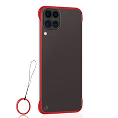 Carcasa Dura Cristal Plastico Funda Rigida Transparente S02 para Huawei Nova 6 SE Rojo