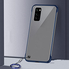 Carcasa Dura Cristal Plastico Funda Rigida Transparente S03 para Huawei Honor V30 Pro 5G Azul
