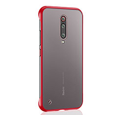 Carcasa Dura Cristal Plastico Funda Rigida Transparente S03 para Xiaomi Redmi K20 Rojo