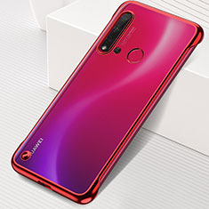 Carcasa Dura Cristal Plastico Funda Rigida Transparente S04 para Huawei P20 Lite (2019) Rojo