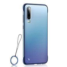 Carcasa Dura Cristal Plastico Funda Rigida Transparente S04 para Huawei P30 Azul