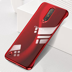 Carcasa Dura Cristal Plastico Funda Rigida Transparente S04 para Oppo RX17 Pro Rojo