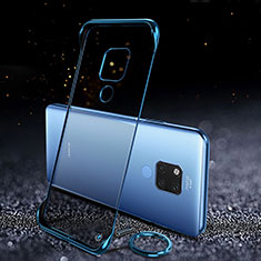Carcasa Dura Cristal Plastico Funda Rigida Transparente S05 para Huawei Mate 20 X 5G Azul