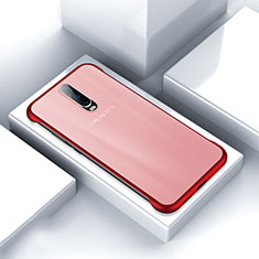 Carcasa Dura Cristal Plastico Funda Rigida Transparente S05 para Oppo RX17 Pro Rojo