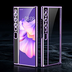 Carcasa Dura Cristal Plastico Rigida Transparente AC2 para Huawei Mate Xs 2 Morado