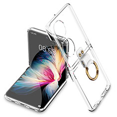 Carcasa Dura Cristal Plastico Rigida Transparente AC2 para Huawei P60 Pocket Claro
