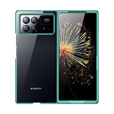 Carcasa Dura Cristal Plastico Rigida Transparente para Xiaomi Mix Fold 3 5G Verde