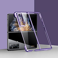 Carcasa Dura Cristal Plastico Rigida Transparente ZL1 para Huawei Honor Magic Vs Ultimate 5G Morado