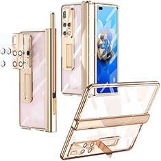 Carcasa Dura Cristal Plastico Rigida Transparente ZL1 para Huawei Mate X2 Oro