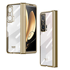 Carcasa Dura Cristal Plastico Rigida Transparente ZL3 para Huawei Honor Magic V 5G Oro