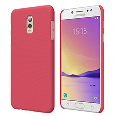 Carcasa Dura Plastico Rigida Mate M04 para Samsung Galaxy C7 (2017) Rojo