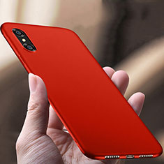 Carcasa Dura Plastico Rigida Mate para Apple iPhone X Rojo