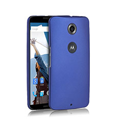 Carcasa Dura Plastico Rigida Mate para Google Nexus 6 Azul