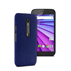 Carcasa Dura Plastico Rigida Mate para Motorola Moto G (3rd Gen) Azul