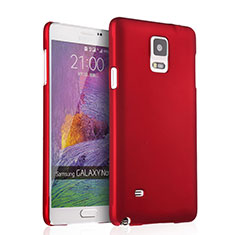 Carcasa Dura Plastico Rigida Mate para Samsung Galaxy Note 4 SM-N910F Rojo