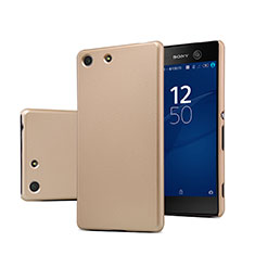 Carcasa Dura Plastico Rigida Mate para Sony Xperia M5 Oro