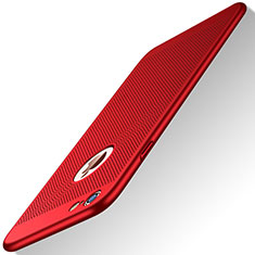 Carcasa Dura Plastico Rigida Perforada G01 para Apple iPhone 6 Rojo