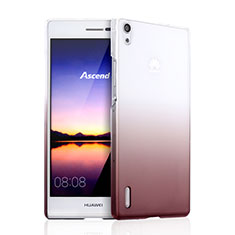 Carcasa Dura Plastico Rigida Transparente Gradient para Huawei P7 Dual SIM Marron